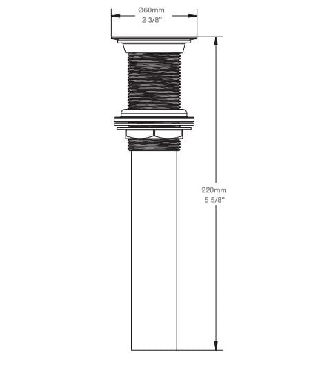 Слив для умывальника BARIL REN-8417-02 ARCH-00142720 - Вид №2