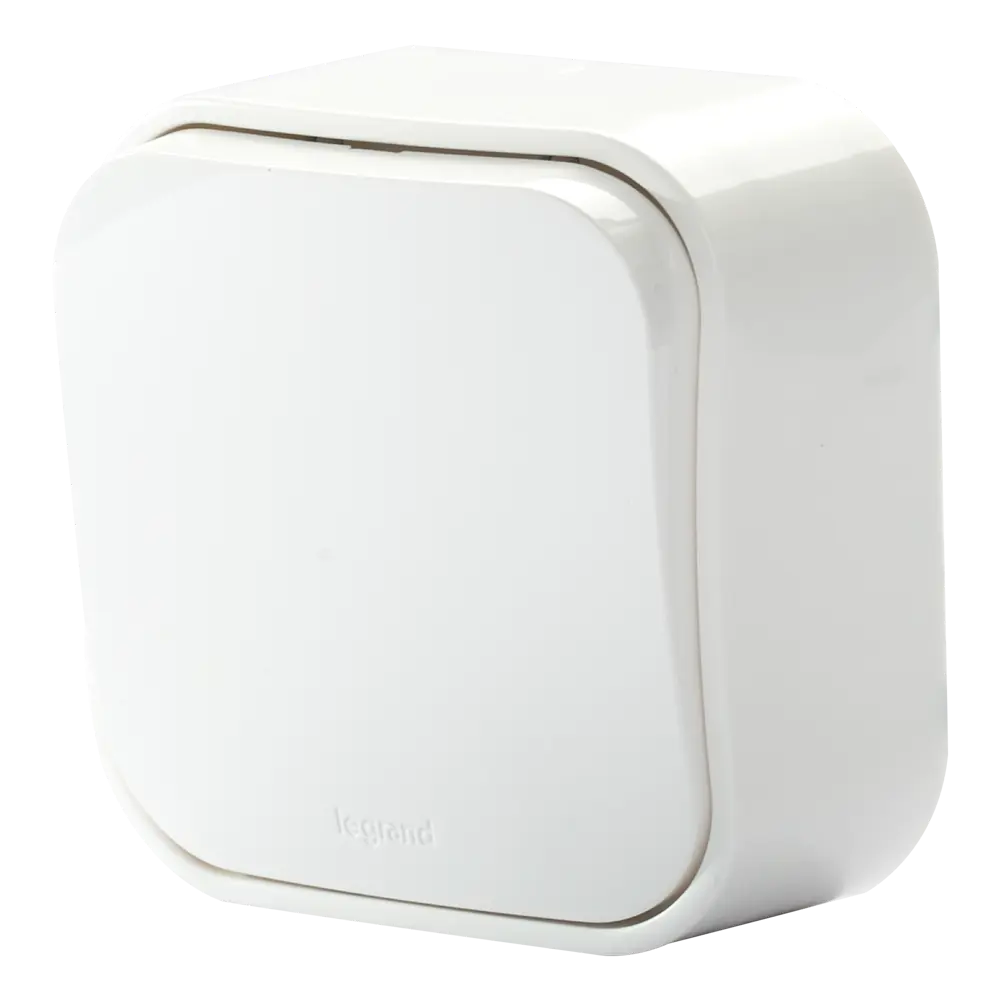 Переключатель одноклавишный Legrand Quteo для открытого монтажа, белый 16149301 STLM-0006593 - Вид №1