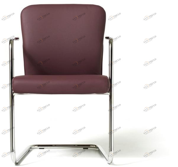 Diemme Кожаное консольное офисное кресло с подлокотниками Halfpipe sun-id-1422488