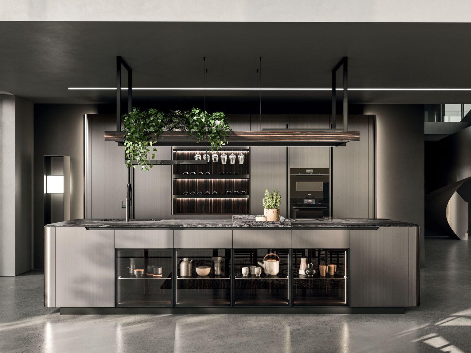 Встроенная кухня с островом Arrital Ak_Project ARCH-00142671
