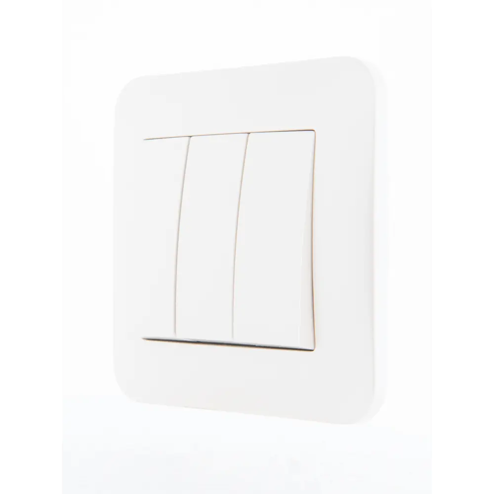 Выключатель Lezard Karina 3 клавиши цвет жемчужный белый перламутровый STLM-2183145 - Вид №4