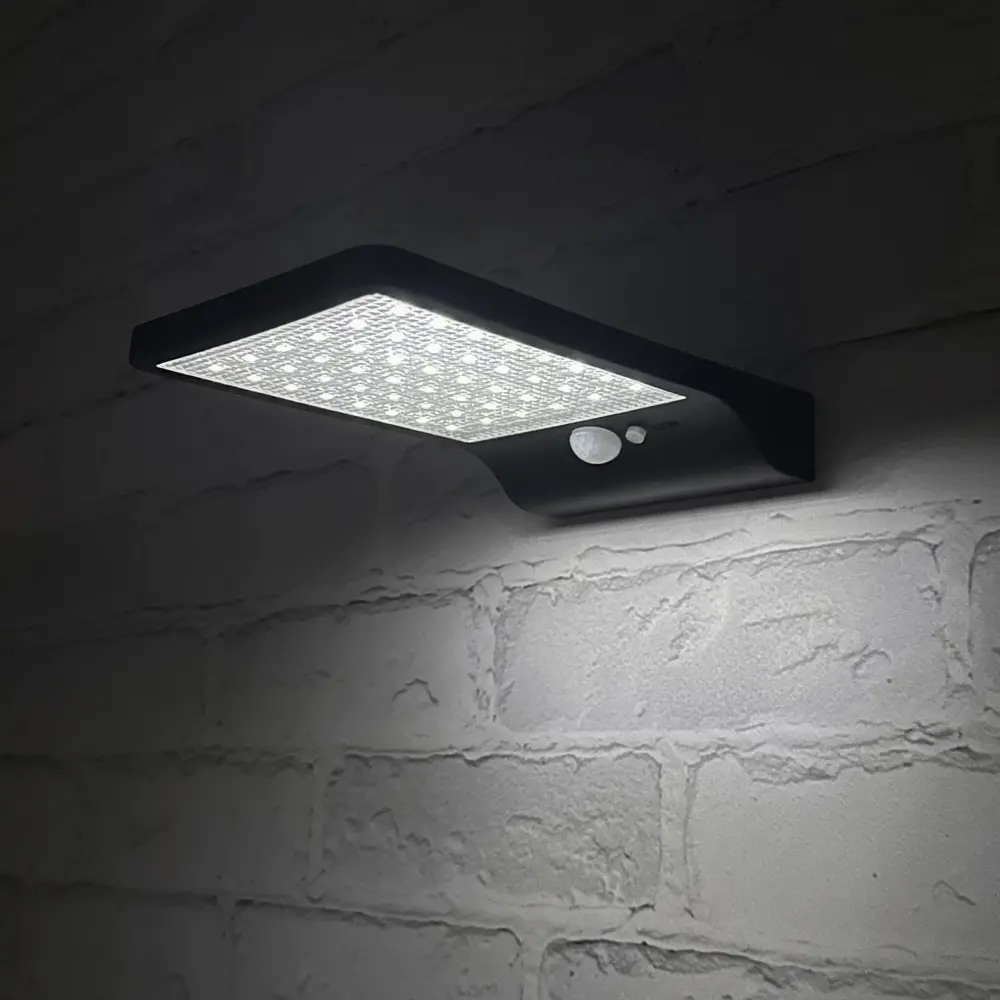 Светильник светодиодный уличный Duwi Solar LED на солнечных батареях с ДУ 10Вт 6500К 450Лм IP65 датчик движения черный 83972977 STLM-2041107  - Вид №4