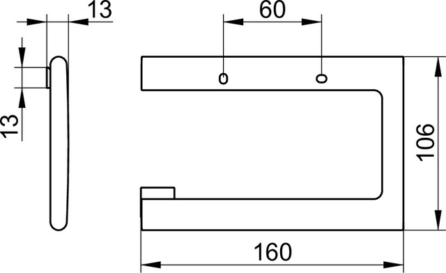 11562050000 Держатель для туалетной бумаги KEUCO Edition 400 - Вид №3