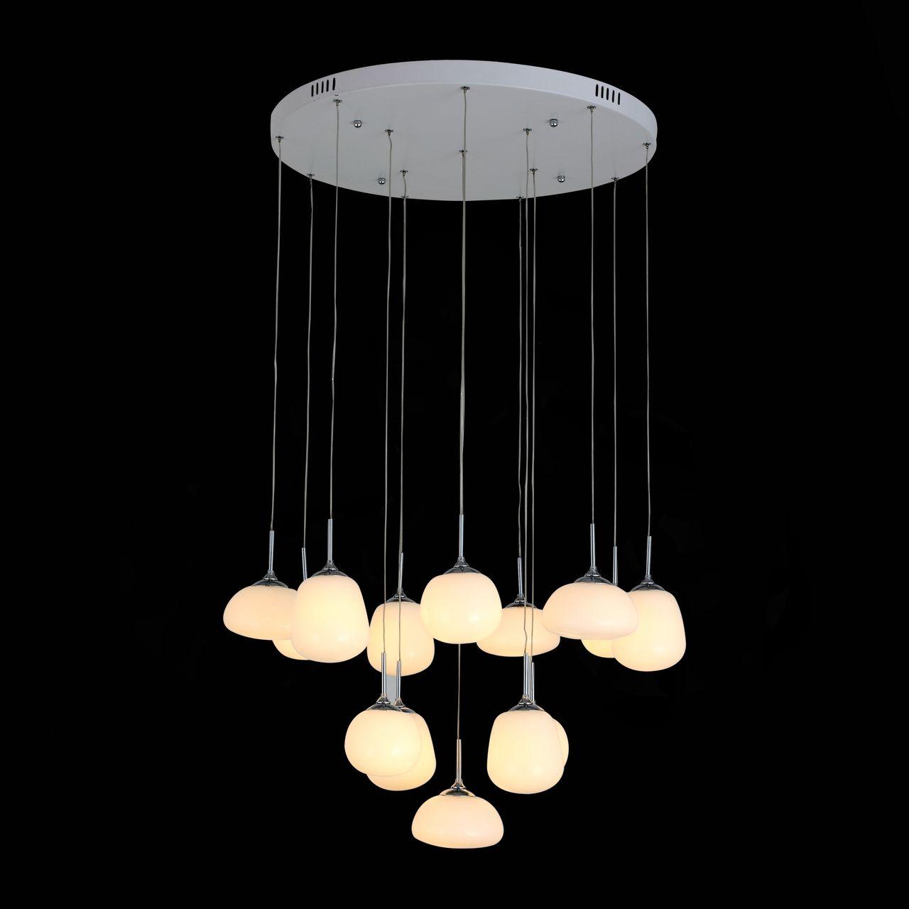 Подвесная светодиодная люстра ST Luce Candido SL331.503.14 ST LUCE ДИЗАЙНЕРСКИЕ, CANDIDO, ШАР 187753 Белый  - Вид №2