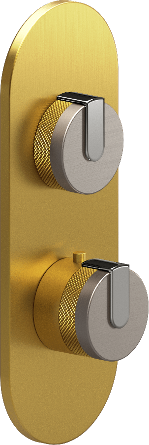 E-8026-R1BNiE0-L1PC-BAU-T Планка M-Series с 2 ручками - Внешняя часть GRAFF MOD+