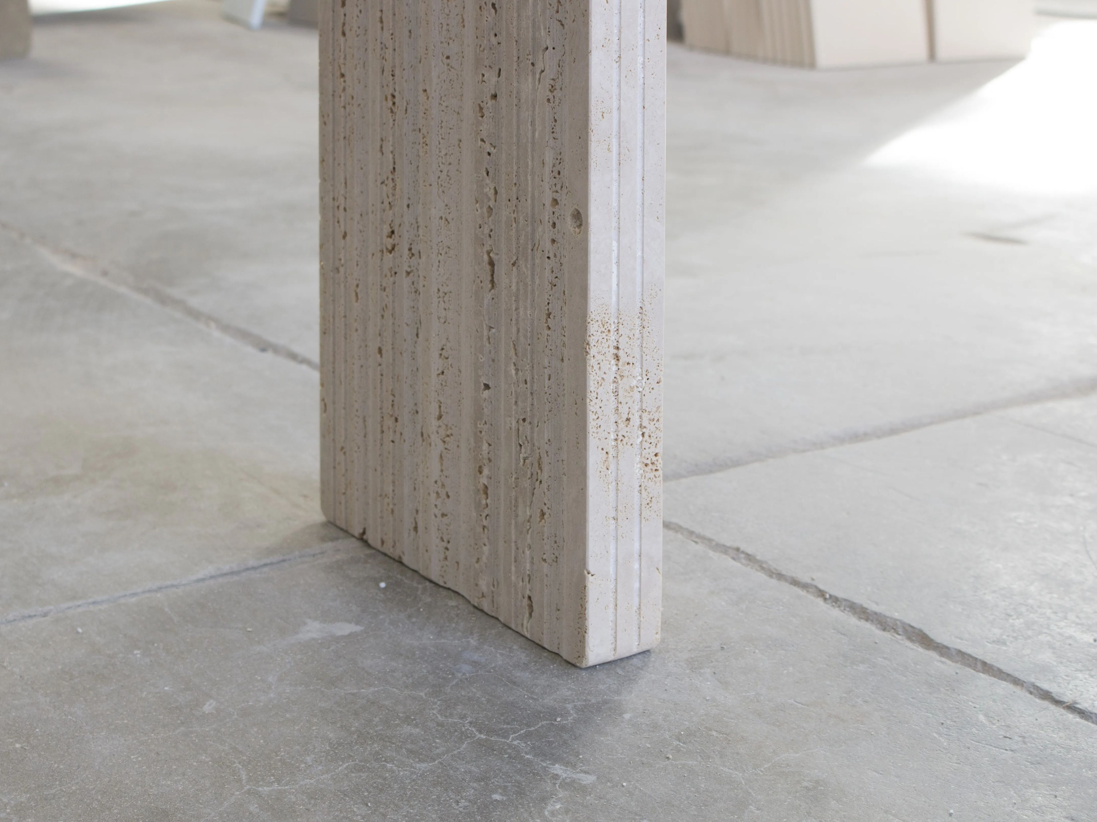 Прямоугольная консоль из травертина Davani Purity ARCH-00072508 - Вид №14