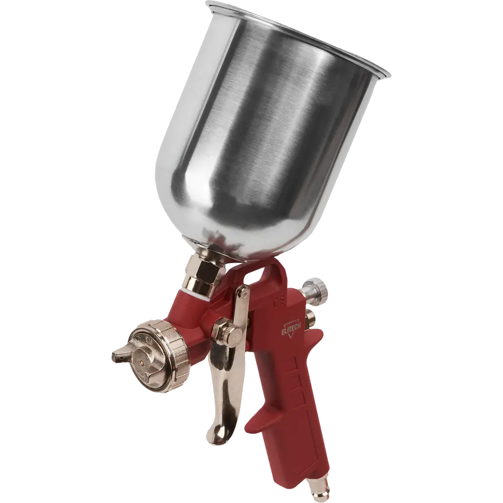 Пневматический краскораспылитель Elitech с металлическим бачком 84552392 STLM-0051859