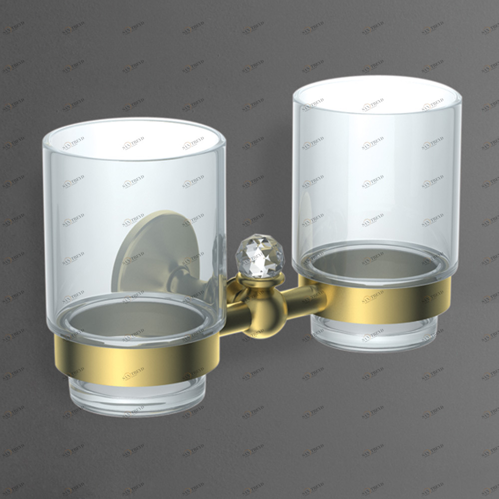 Стакан подвесной двойной ART&MAX ANTIC CRYSTAL AM-E-2688SJ-Do 