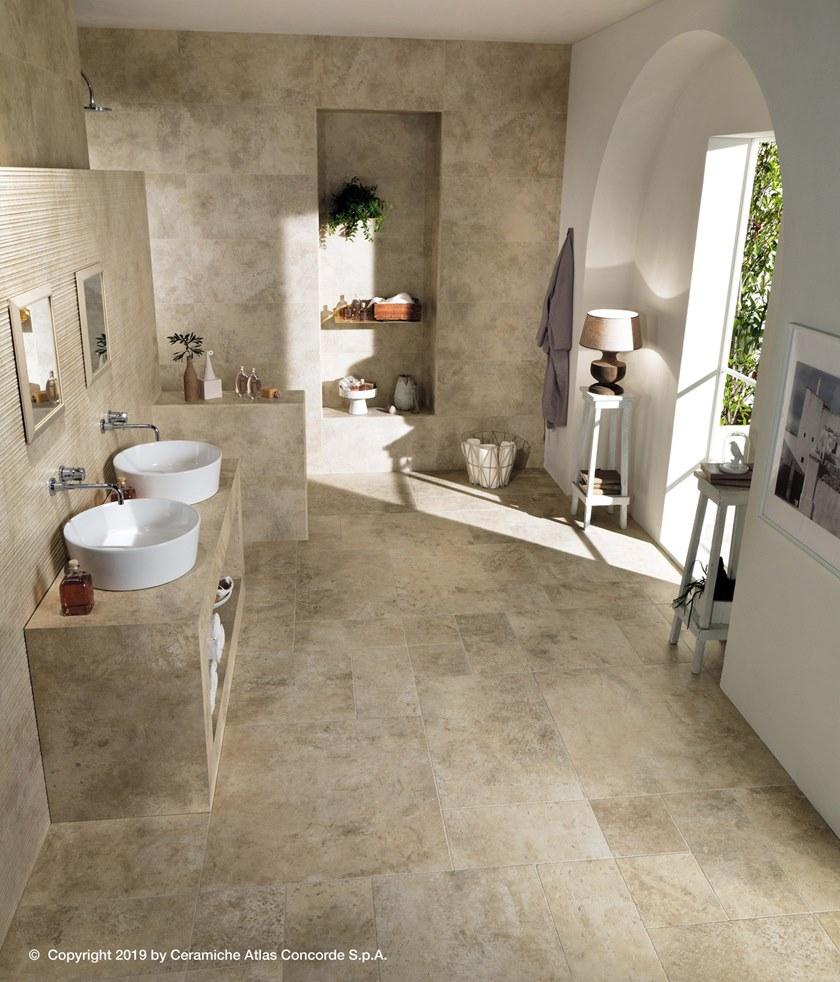 Atlas Concorde Белая плитка для стен с эффектом камня Aix sun-id-1450144 - Вид №4