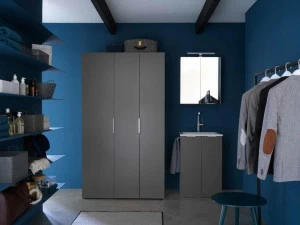 Ideagroup Шкаф для стирки из меламина с раковиной для стиральной машины Kandy