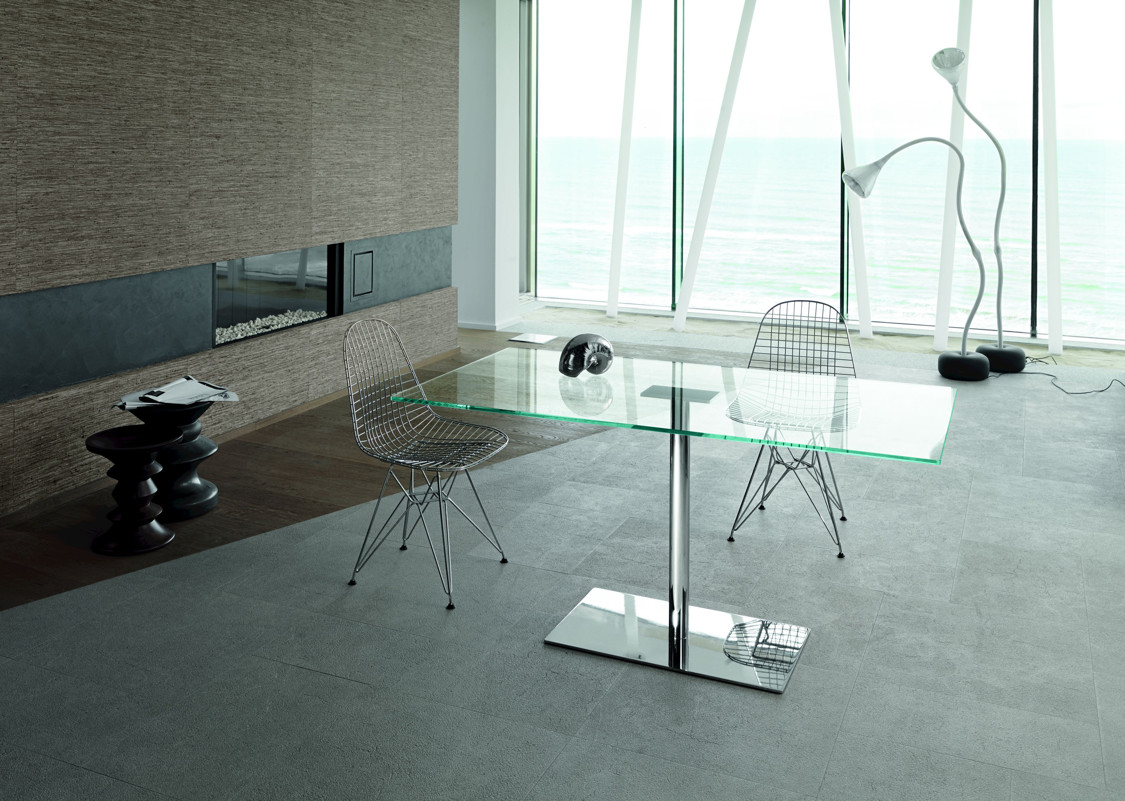 Прямоугольный стол из закаленного стекла Tonelli Design ARCH-00048434