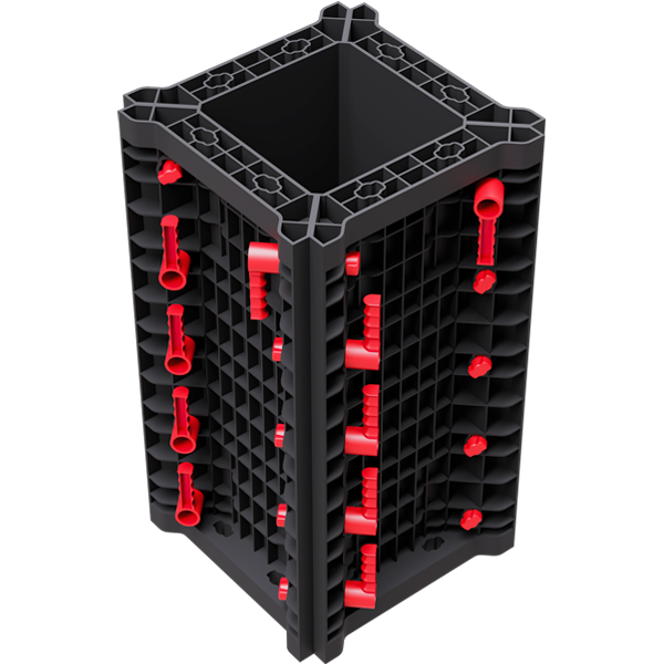 Geotub Panel Модульная опалубка для квадратных и прямоугольных колонн Geoplast 