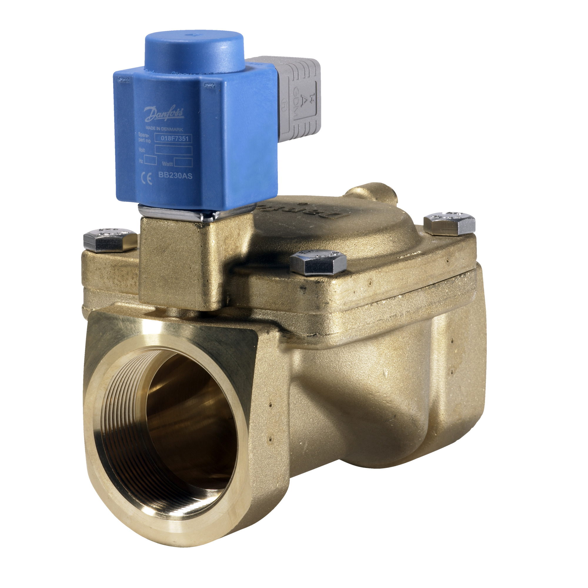 Danfoss EV220B — двухходовые электромагнитные клапаны для общей промышленности Эл.магнитный клапан ДУ40 с катушкой 220В 032U458531  - Вид №53