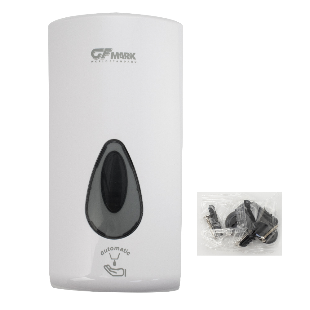 GFmark - Дозатор СЕНСОРНЫЙ, ПЕНА, пластик АБС, БЕЛЫЙ, большой, с глазком - капля, 1000 мл,, код: 6394  - Вид №9