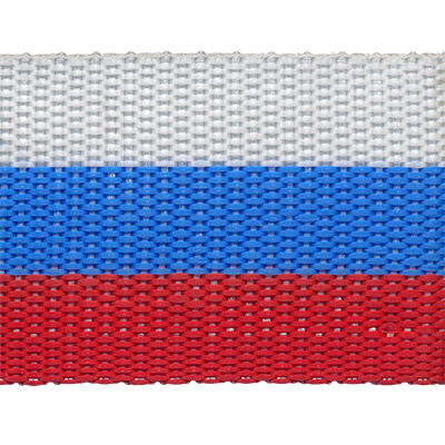 3569 Стропа 40 мм рис. 8516 бело-сине-красный Santreyd 