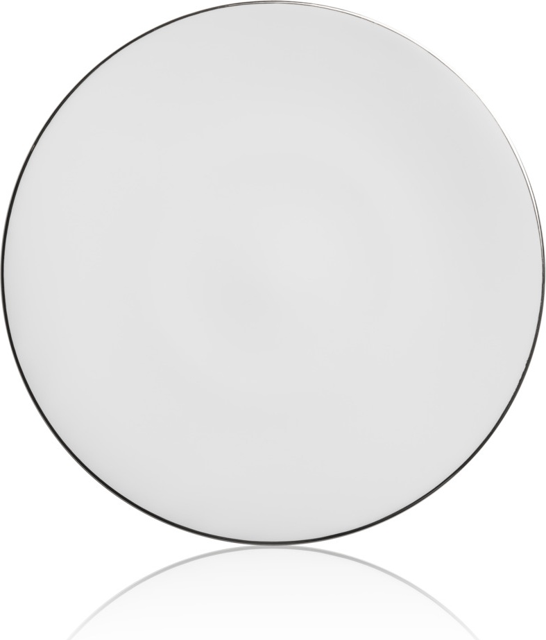 10640235 Mix&Match Тарелка обеденная Mix&Match Синергия. Платиновый кант 28см, фарфор Фарфор костяной 