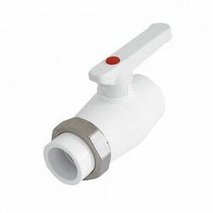 Кран шаровый KALDE D32 с разъемом белый