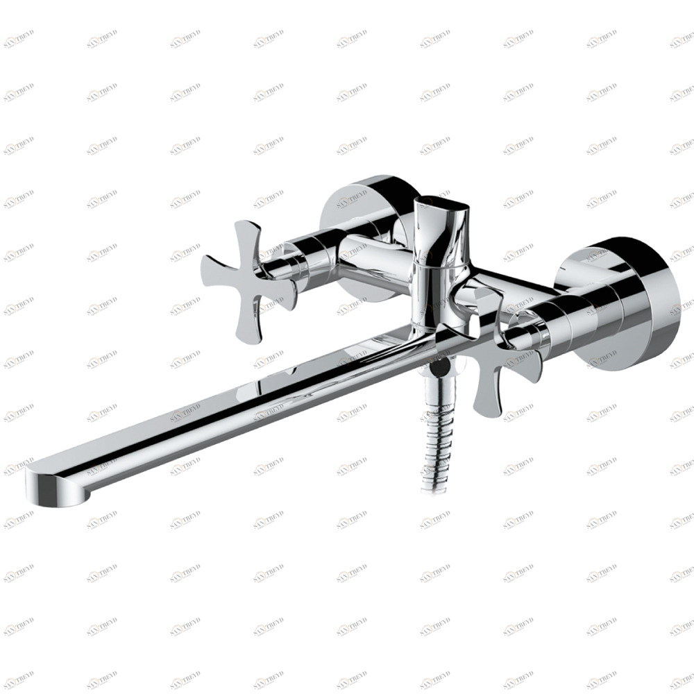 Смеситель для ванны Raiber Logis R3303 с двумя рукоятками R3303 Santreyd 