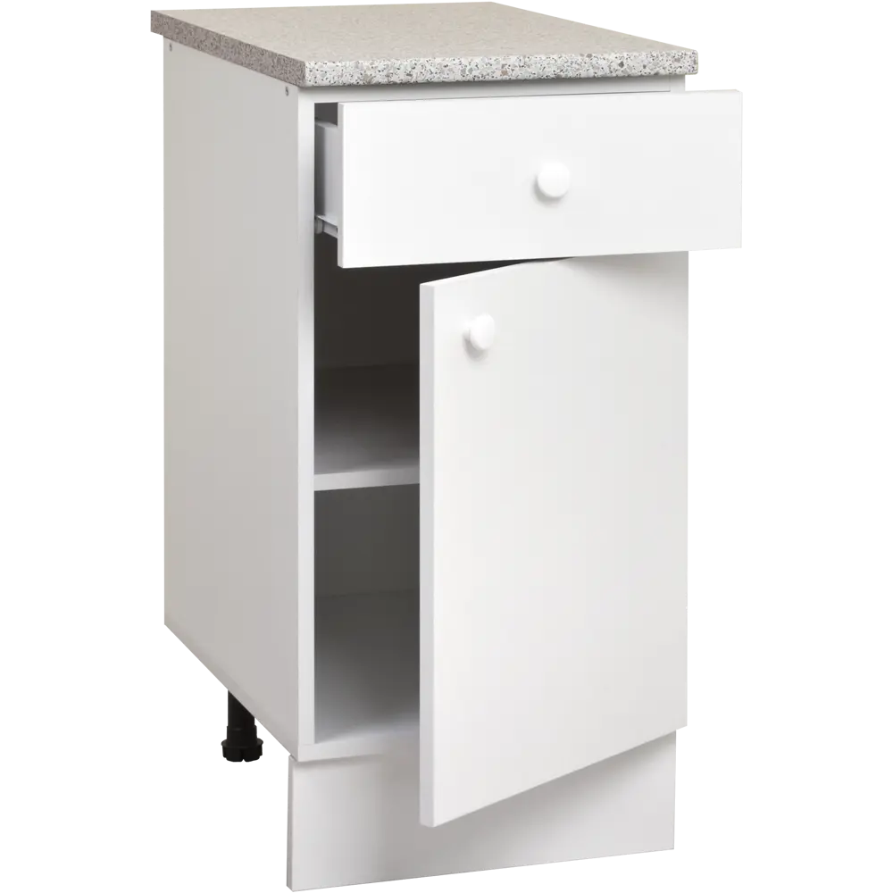 Шкаф напольный Бэлла 40x85x60 см ЛДСП цвет белый 82557150 STLM-2179699 Santreyd - Вид №1