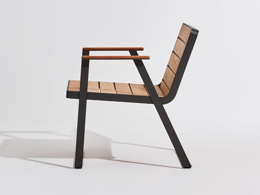 Terraforma Садовое кресло из тика с подлокотниками Makemake Mklocbte/1 - mklocbte/2 - Вид №1