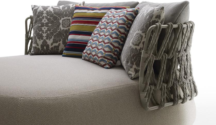 B&B Italia Outdoor Садовое кресло из ткани и полиэтиленовых волокон Fat-sofa outdoor sun-id-1433873 - Вид №1