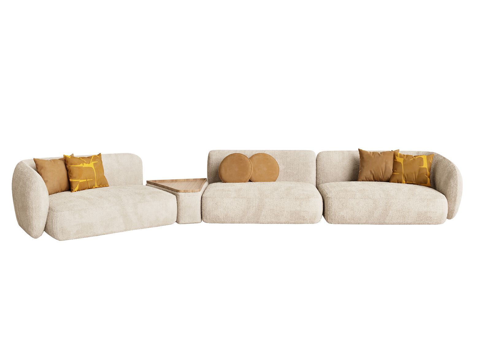 Секционный диван из ткани ANA ROQUE INTERIORS ARCH-00056191