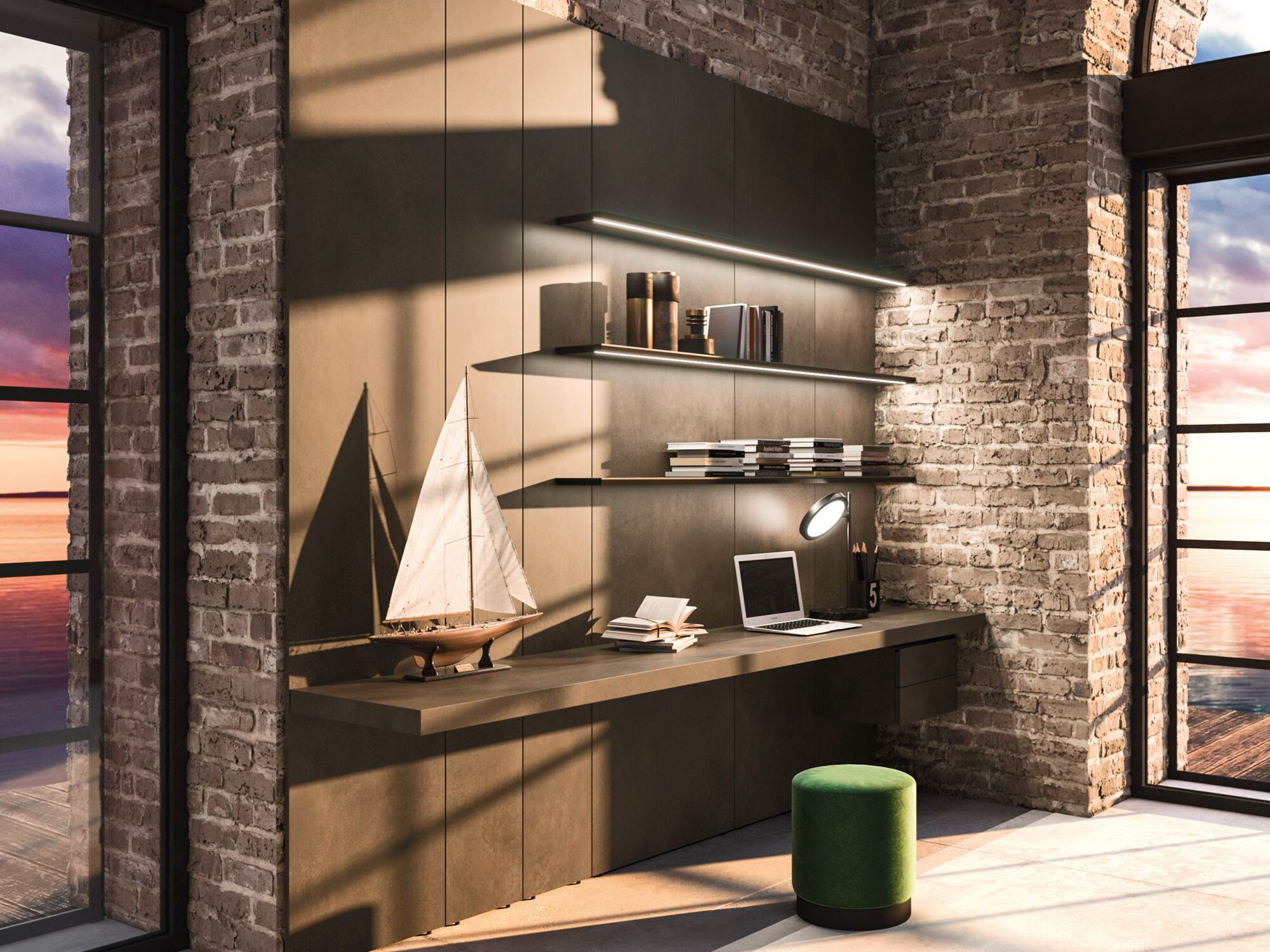 Алюминиевая полка со встроенным освещением Arrital Feeling Home ARCH-00115235