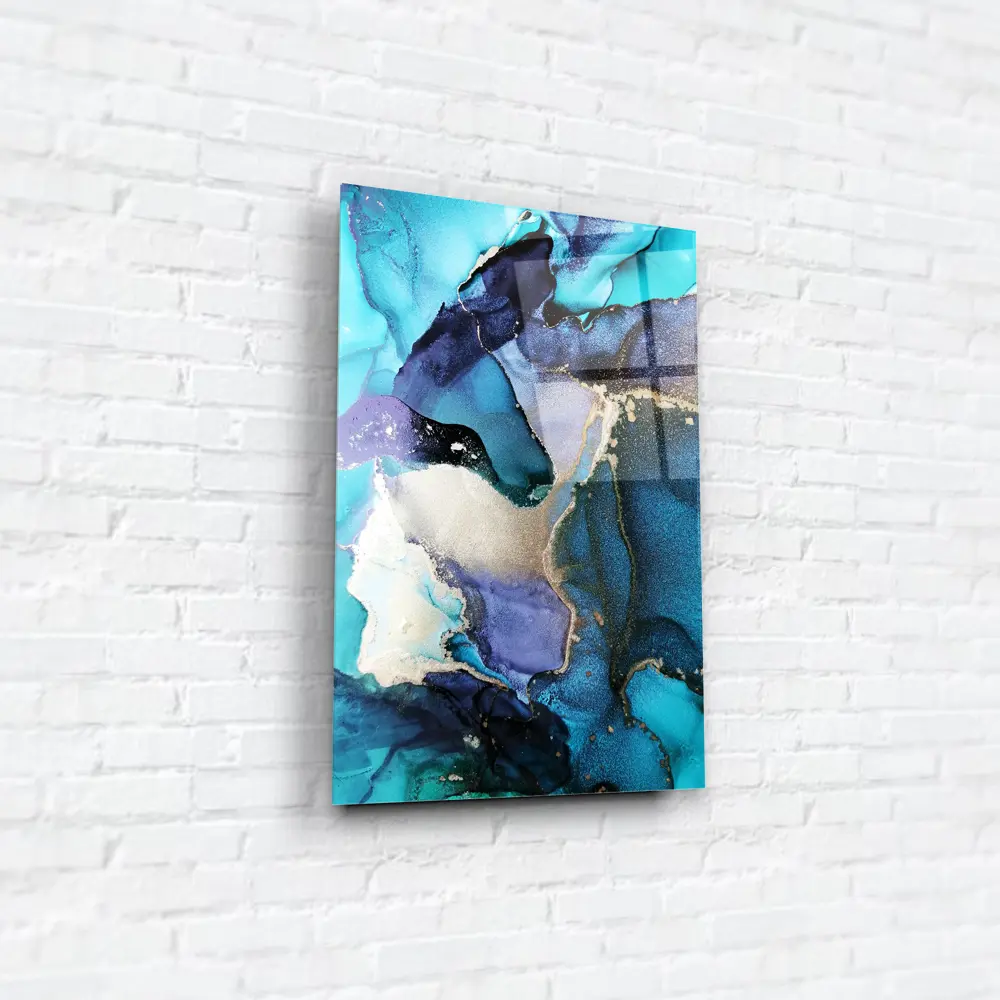 Картина на стекле «Бирюзовый акрил 2» 40x60 см 82977334 STLM-2111992 ARTABOSKO  - Вид №3