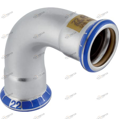 GEBERIT 34016 Отвод Geberit Mapress из нержавеющей стали (газ) 