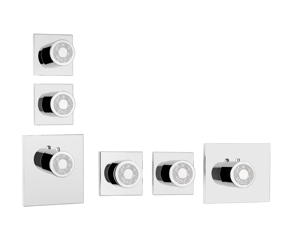 Z031203 + Z030201 000 Смеситель & запорный кран Oki 2 Outlets LP BOSSINI  - Вид №3