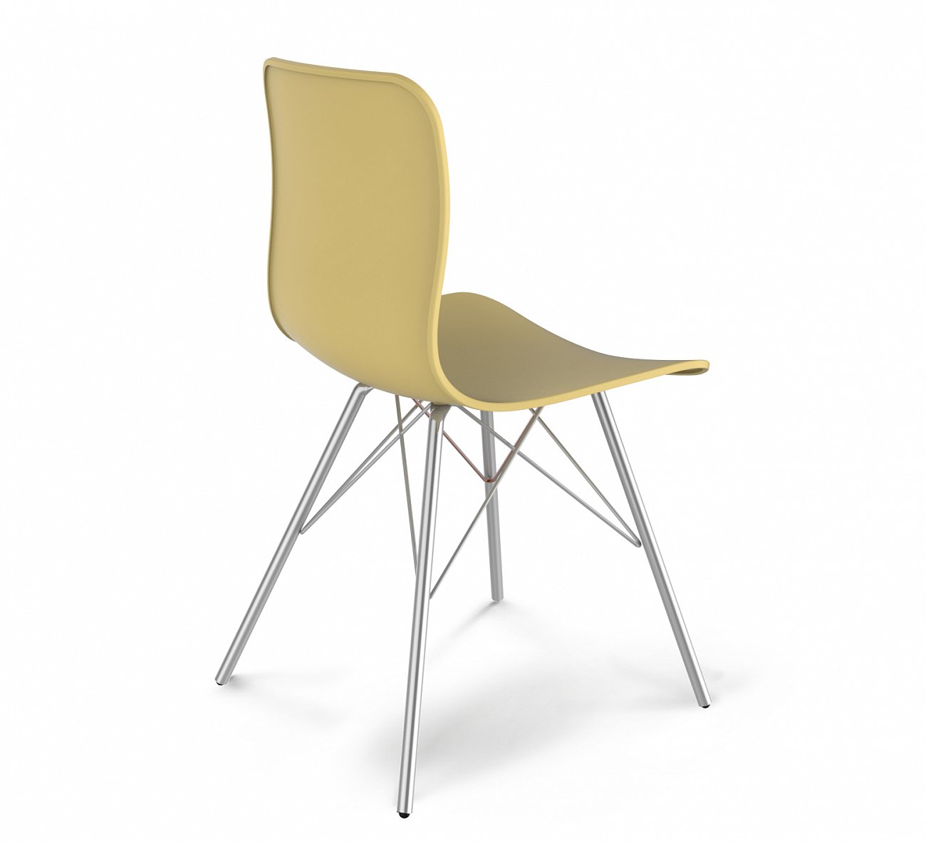Стул DSR бежевый S40 (eames style) SHEFFILTON ДИЗАЙНЕРСКИЕ, EAMES STYLE 015591 Бежевый  - Вид №2
