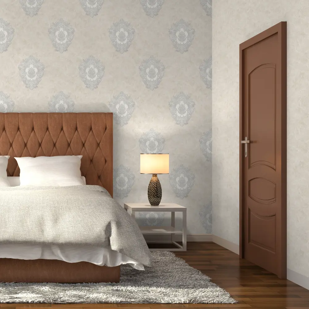 Обои флизелиновые Monte Solaro Shanti бежевые 1.06 м 9053-02 82734904 STLM-2104727 - Вид №3