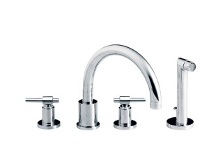 Набор для ванны с 4 отверстиями и ручным душем