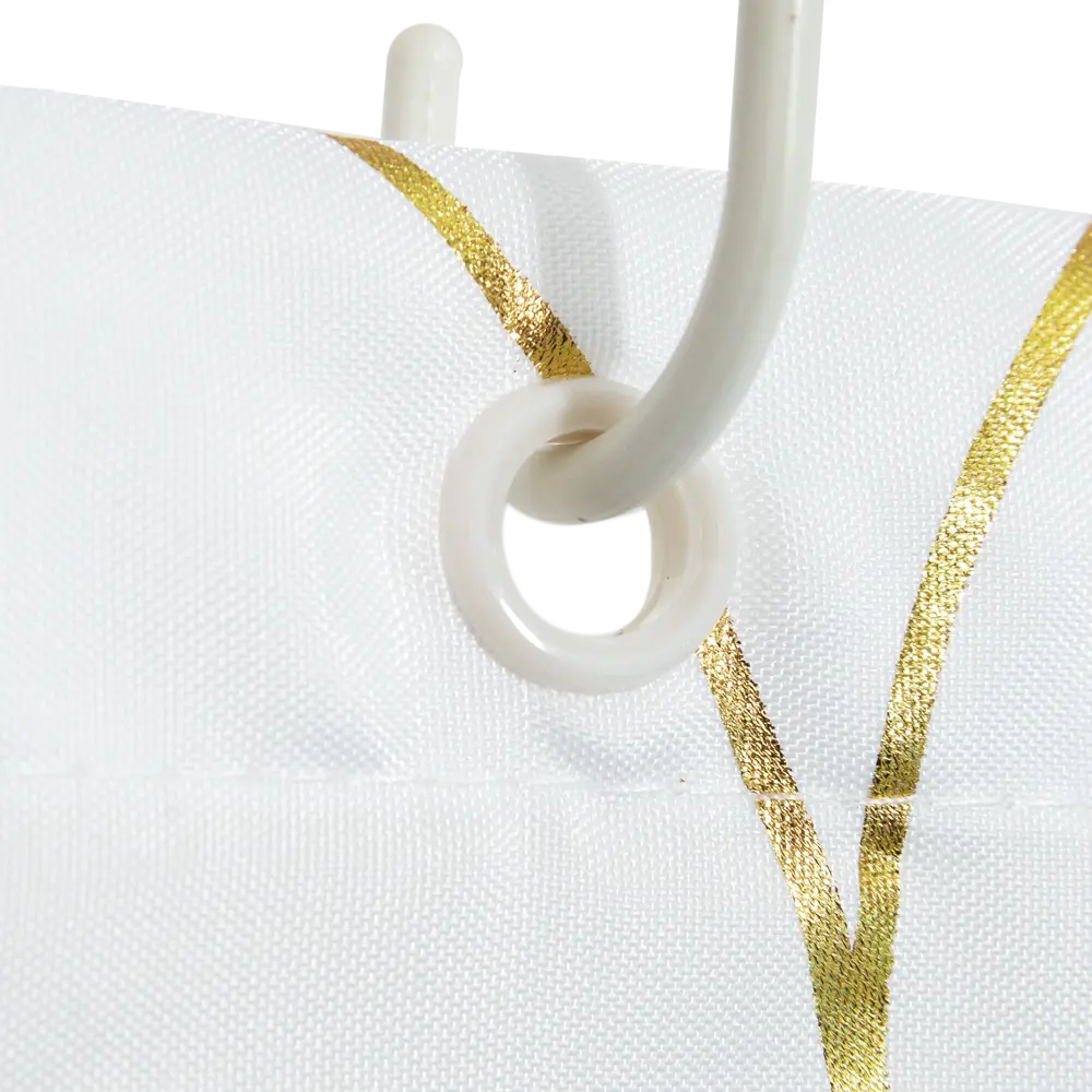 SWENSA Chiara - Элегантная штора для ванной с золотым декором 82339641 SWC-90 STLM-0024907 - Вид №4
