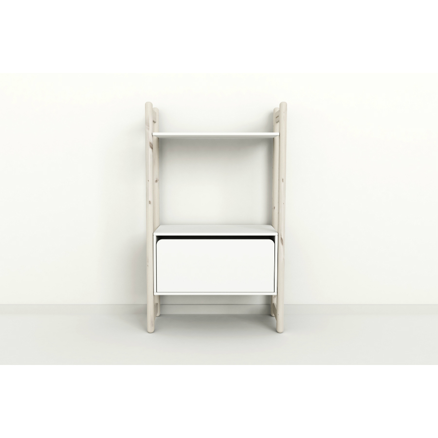 Гарнитур Midi В, 1 полка и 1 комод, белый, искусственно состаренный Flexa 812630390 - Вид №1