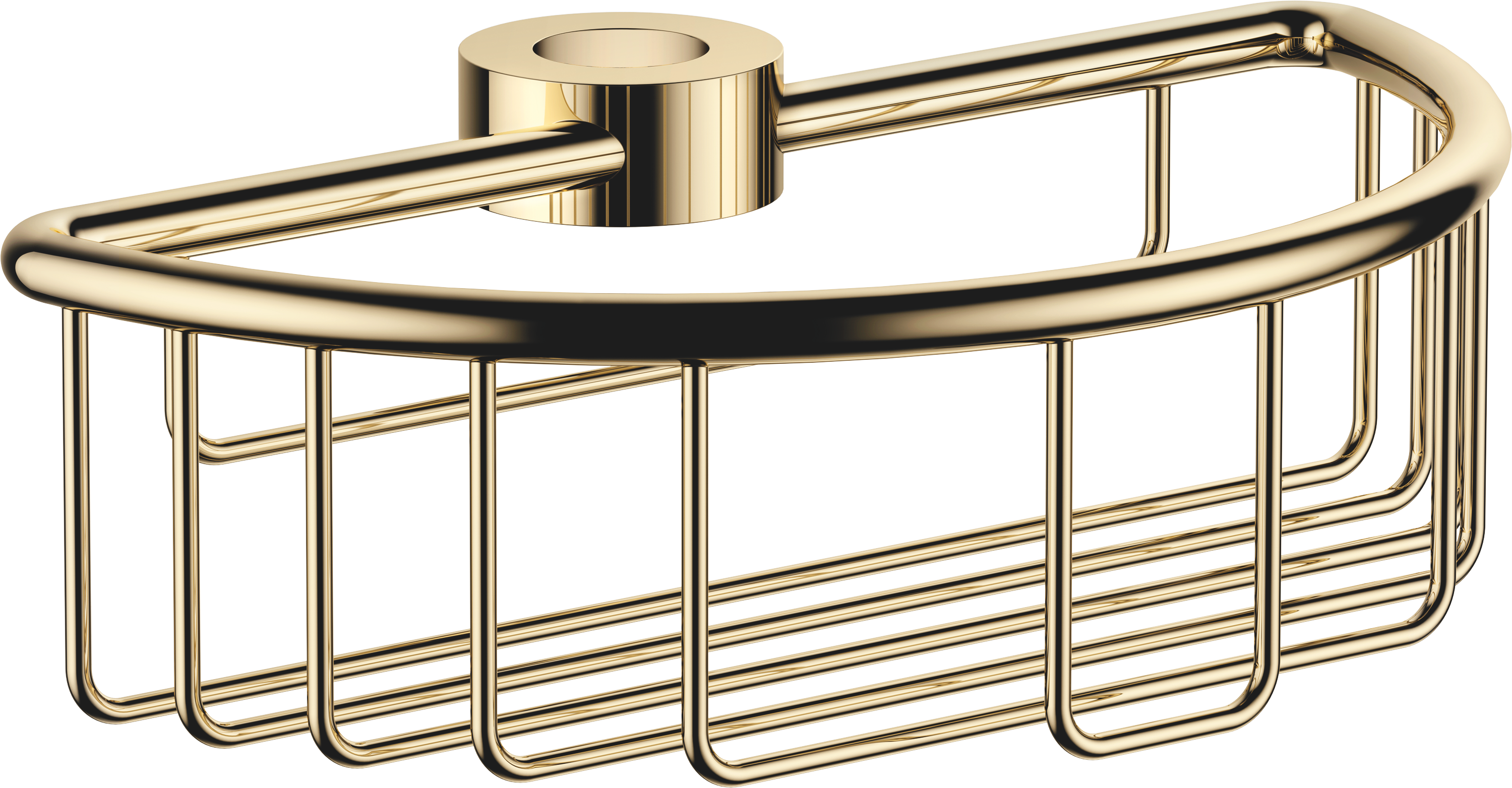 Душевая корзина для последующего монтажа на стояк - Durabrass (золото 23 карата)