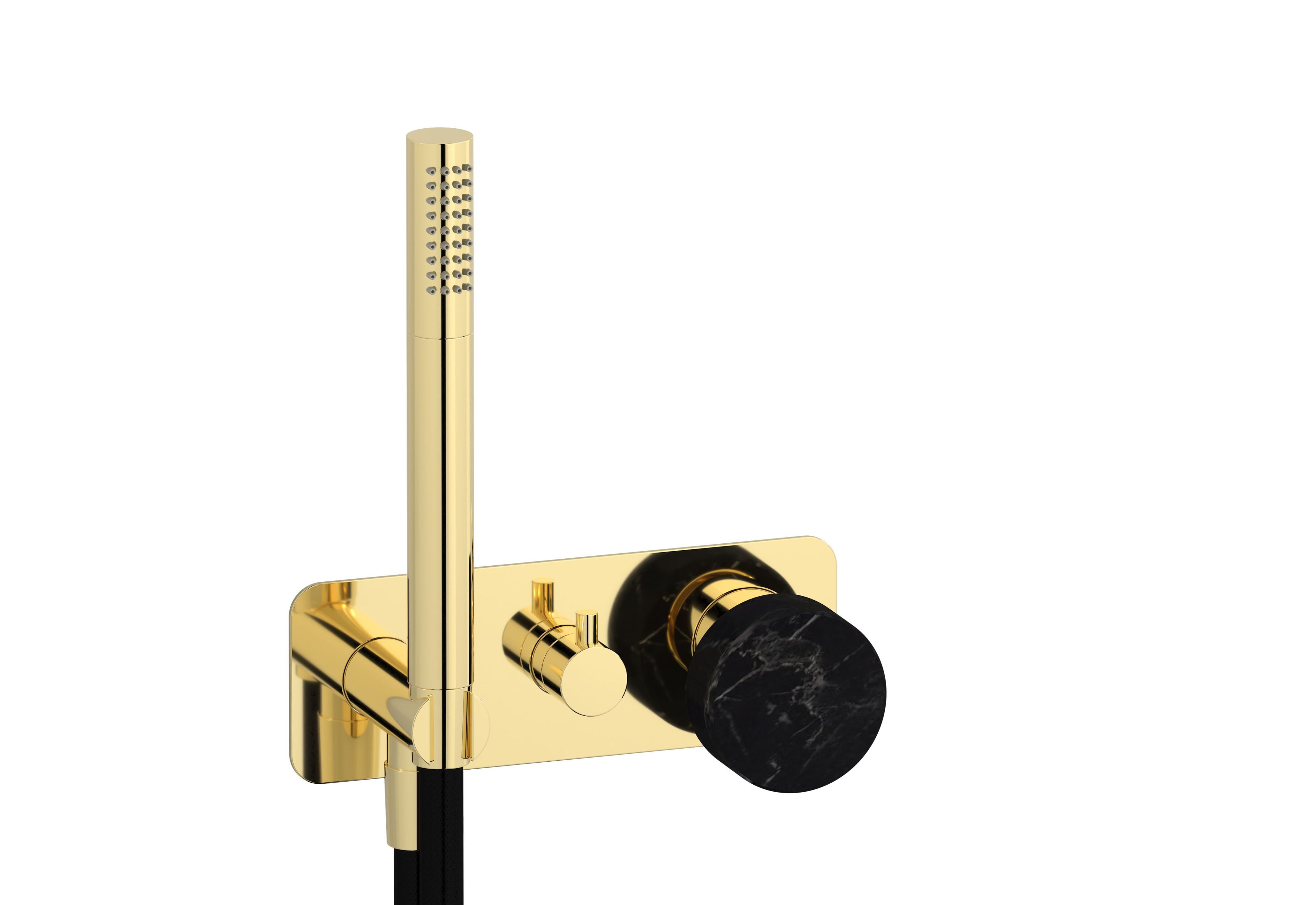 Смеситель для душа с 3 отверстиями из мрамора с ручным душем IB мрамор + мрамор Elle ARCH-00100766 - Вид №6