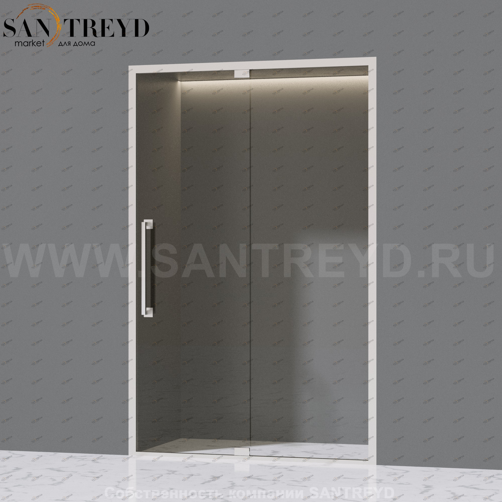 Effegibi SPAZIOSLIDE Стеклянная левая дверь-купе. Размер: длина 138 см, высота 208 см S130L