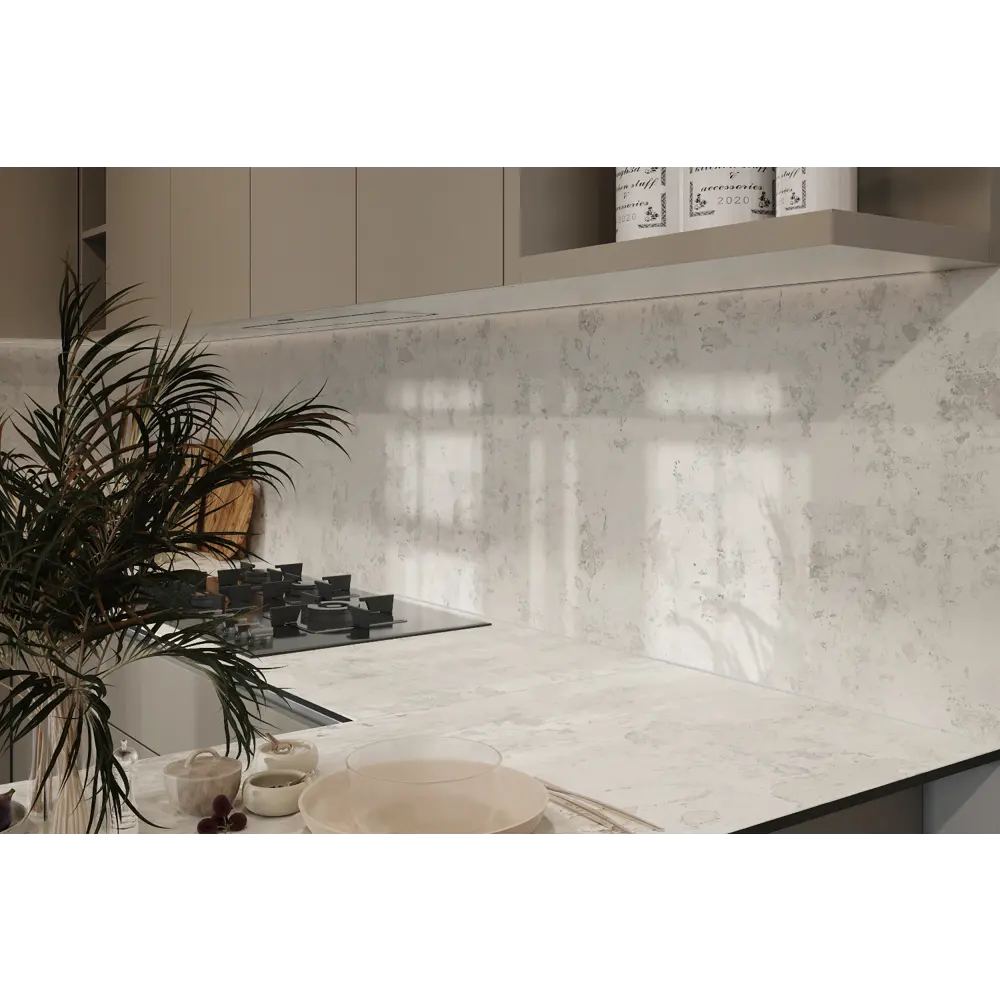 ALTERNATIVE Столешница кухонная Гессо с мраморным рисунком 300×60 см 89406675 STLM-1572040 - Вид №10