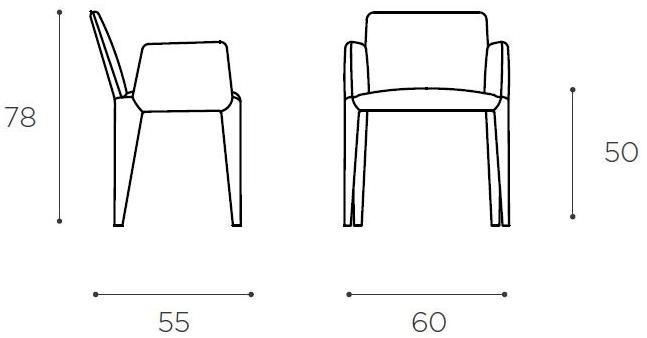 EPÒNIMO Бархатное кресло с подлокотниками Nova Nv008 - Вид №6