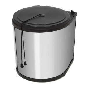 Ведро для мусора на дверцу шкафа Kappa 350/11 Black NAVAKO