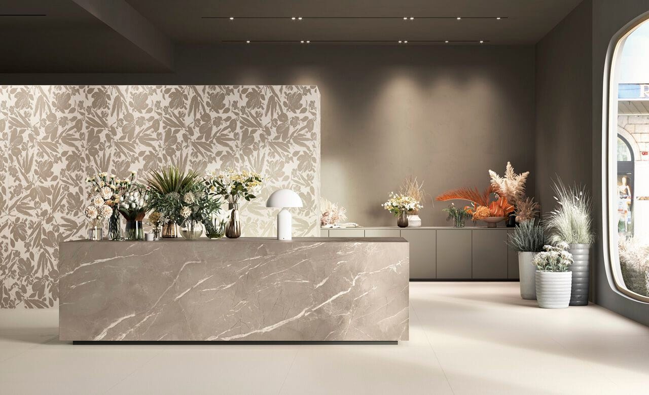 Напольное покрытие из керамогранита с эффектом ткани CERAMICA FONDOVALLE Dream ARCH-00130966 - Вид №1