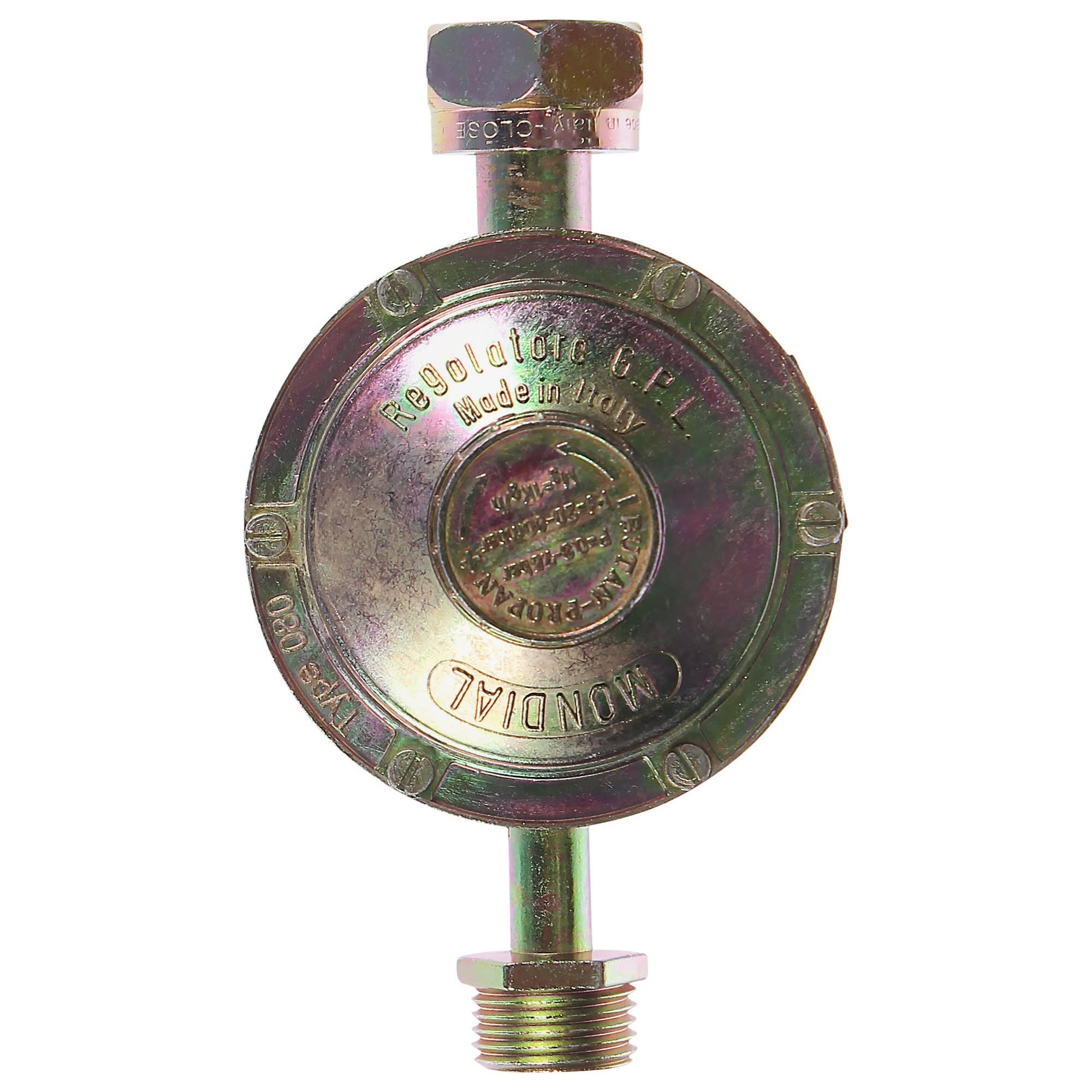 81975390 Редуктор пропановый бытовой с гайкой 1/2" Santreyd  - Вид №1