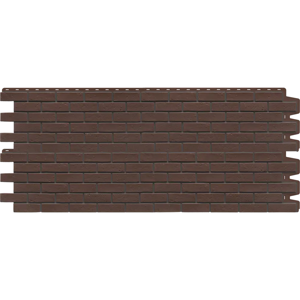Фасадная панель Dacha Кирпич текстурный цвет коричневый 0.44 м² Berg STLM-2119593 - Вид №2