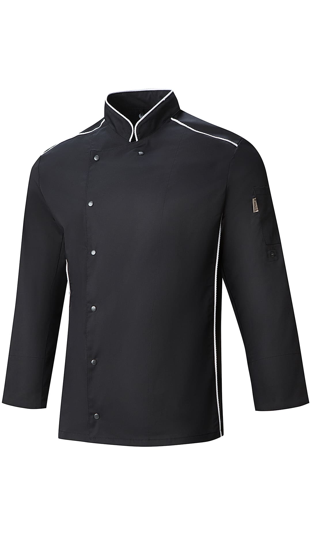 62606 Китель поварской black (черный) RICON  Повар  размер 50 (L) 
