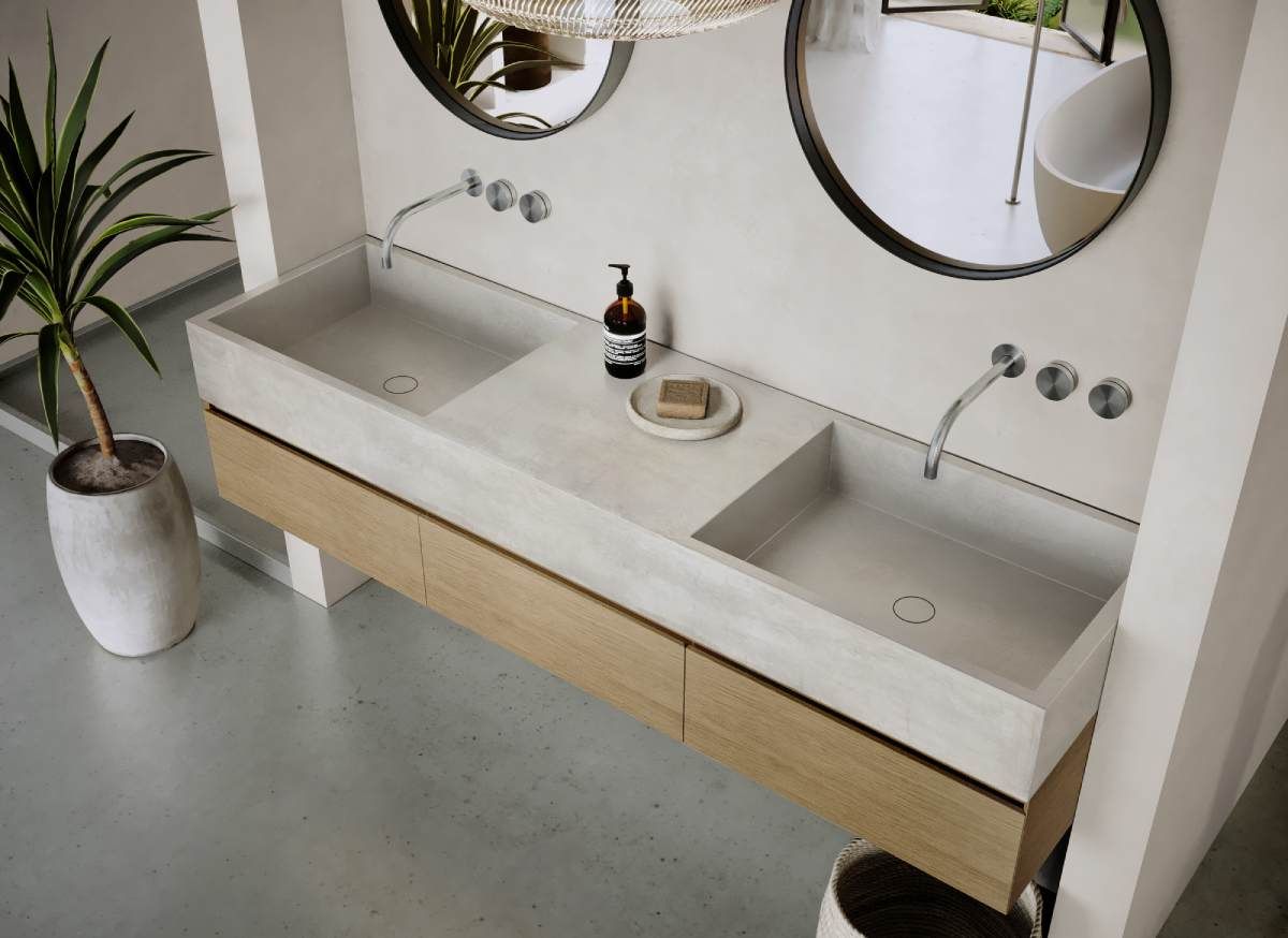 Подвесной прямоугольный двойной умывальник COCOON Maison ARCH-00125699 - Вид №5