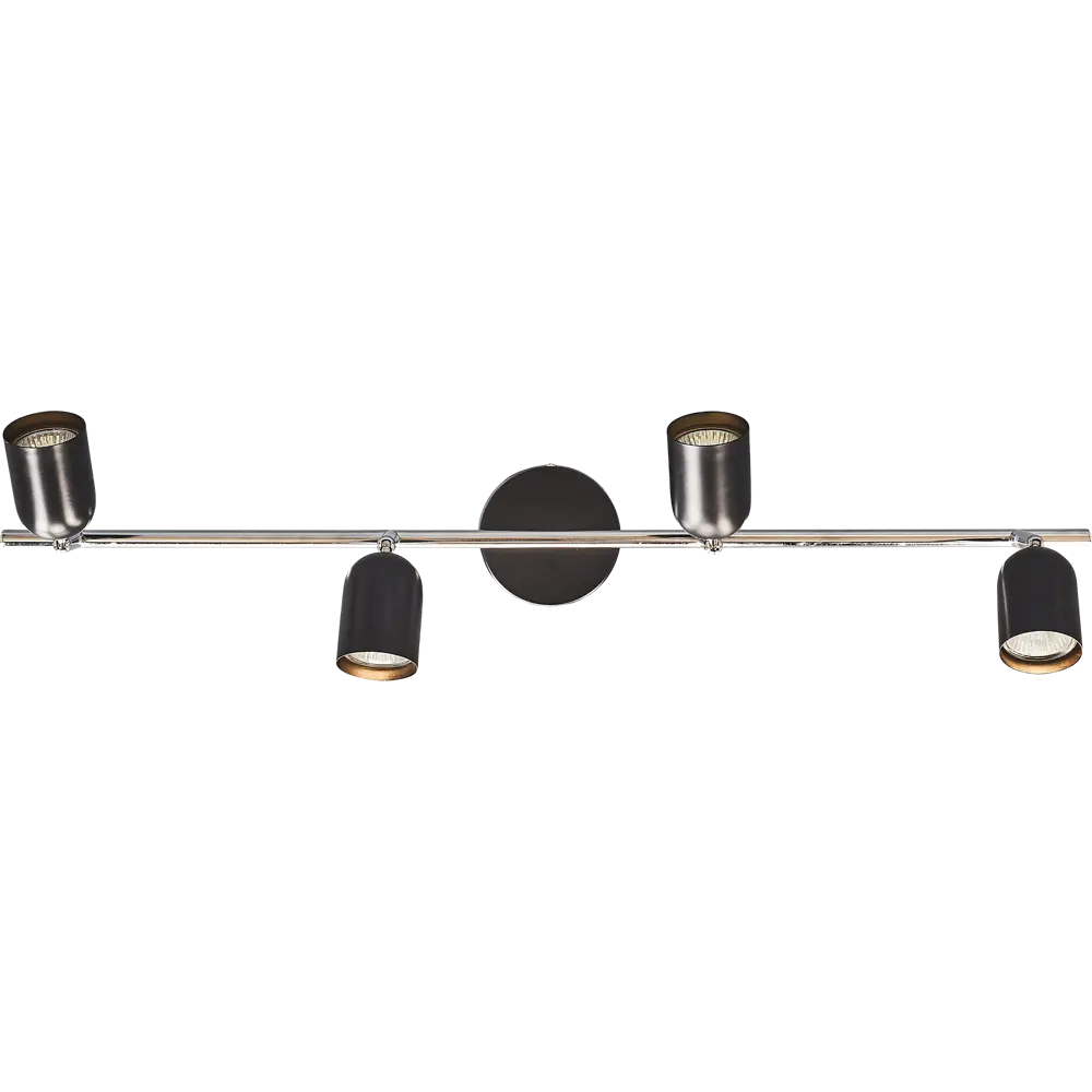 Спот поворотный Namur L1132-4, 4 лампы, 7 м², цвет чёрный LAMPLANDIA STLM-2081958 - Вид №1