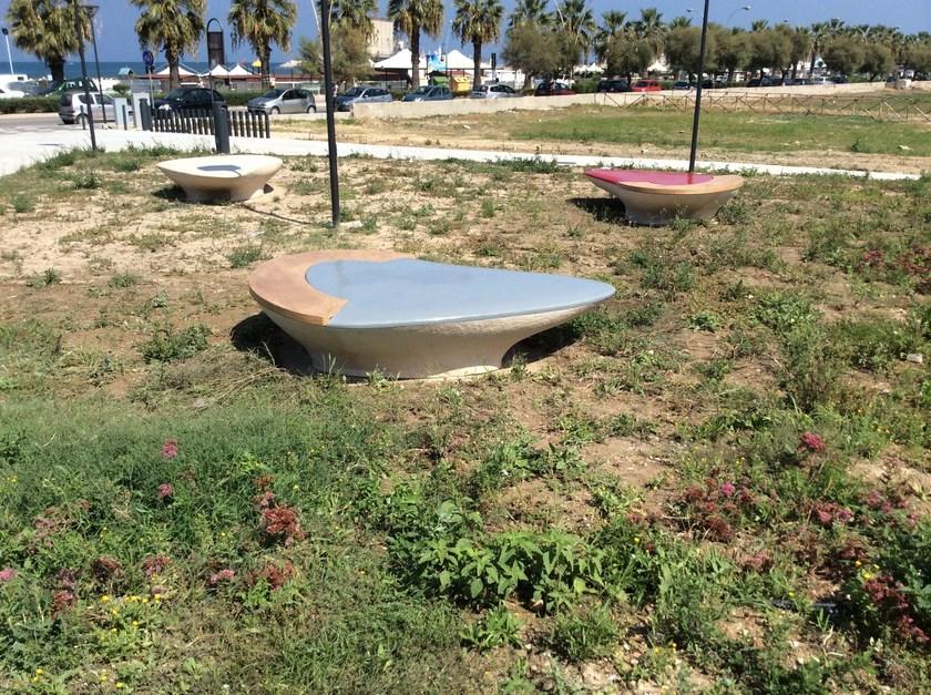 Manufatti Viscio Изогнутая скамья из реконструированного камня sun-id-1491143 - Вид №22