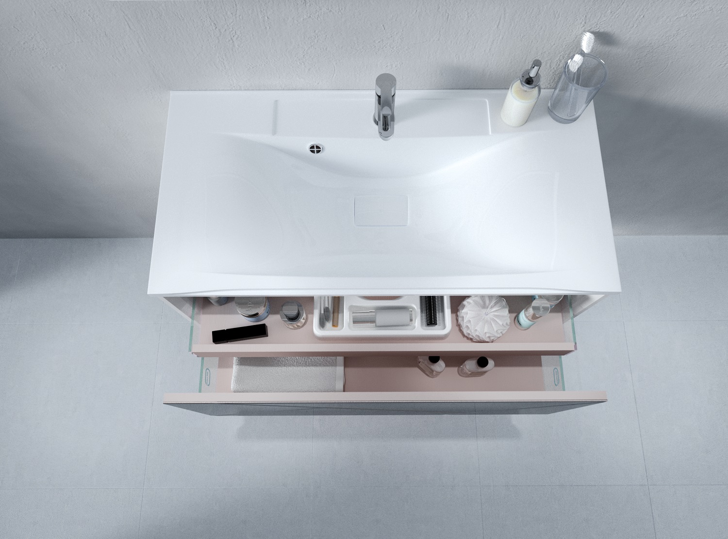 У72804 Тумба Seattle 90П 1в.я. Mosaic Classic Black 1 Marka Seattle - Вид №1