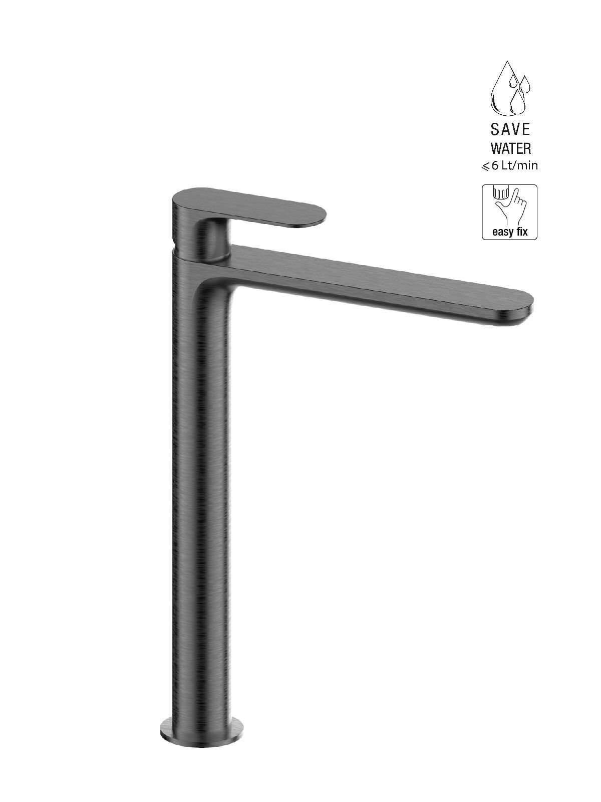 Смеситель для раковины с высоким верхом без слива Rubinetterie Frattini Lea ARCH-00052952 - Вид №14